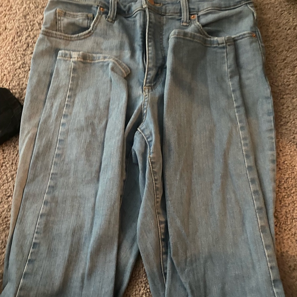 Light blue skinny jeans